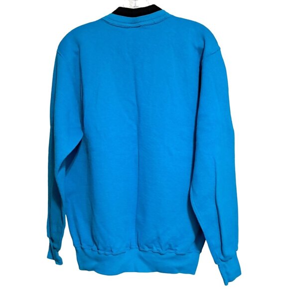 Vintage Bird Sweatshirt Teal Size XL 42-44 Morning Sun Made In USA 80s 90s - Picture 5 of 8